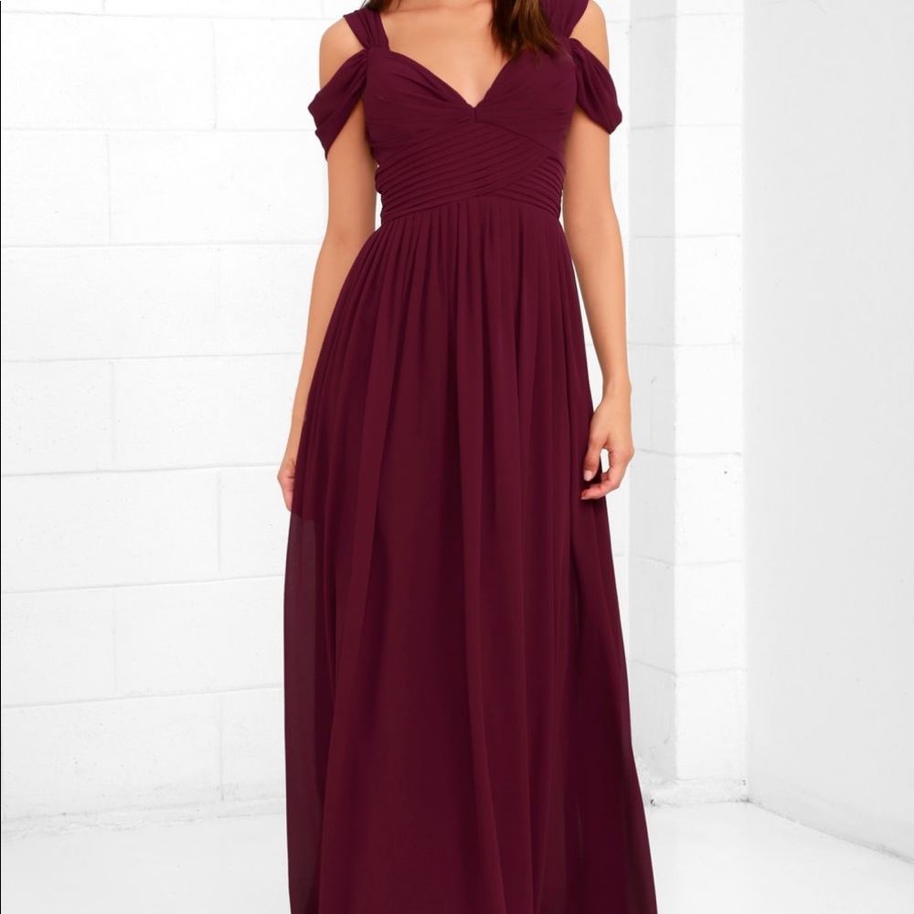 Wine/Burgundy Maxi Dress